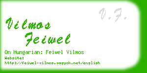 vilmos feiwel business card